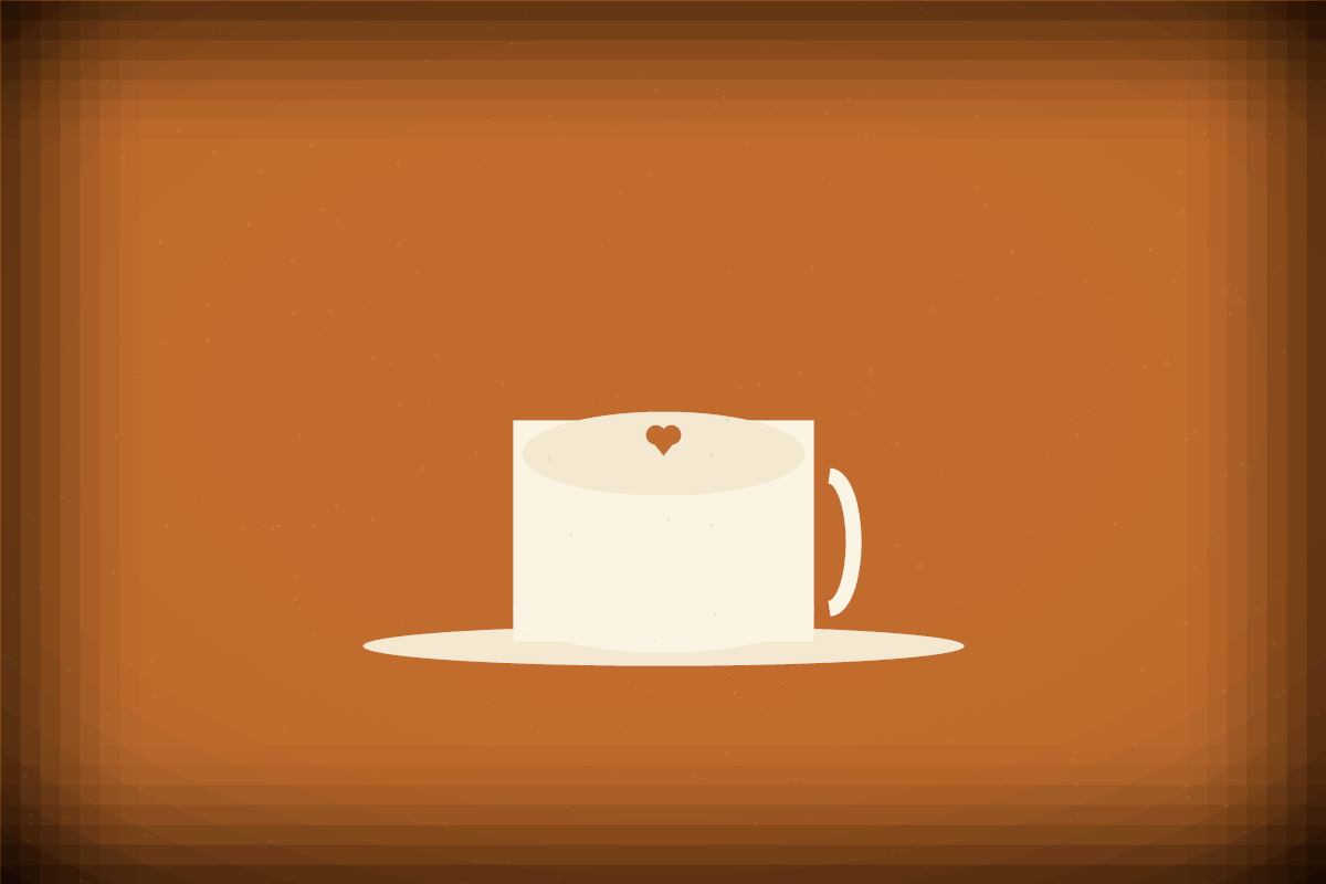 Handcrafted latte with cream and steamed milk